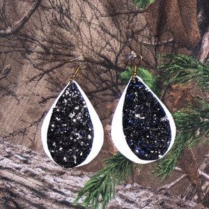 Black And White Earrings